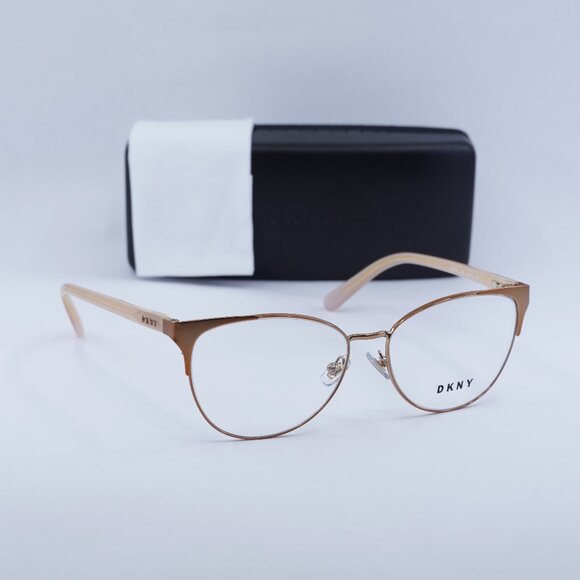 Dkny DY5654 1242 Cat Eye 54mm Eyeglasses - Rose Gold - Picture 1 of 10